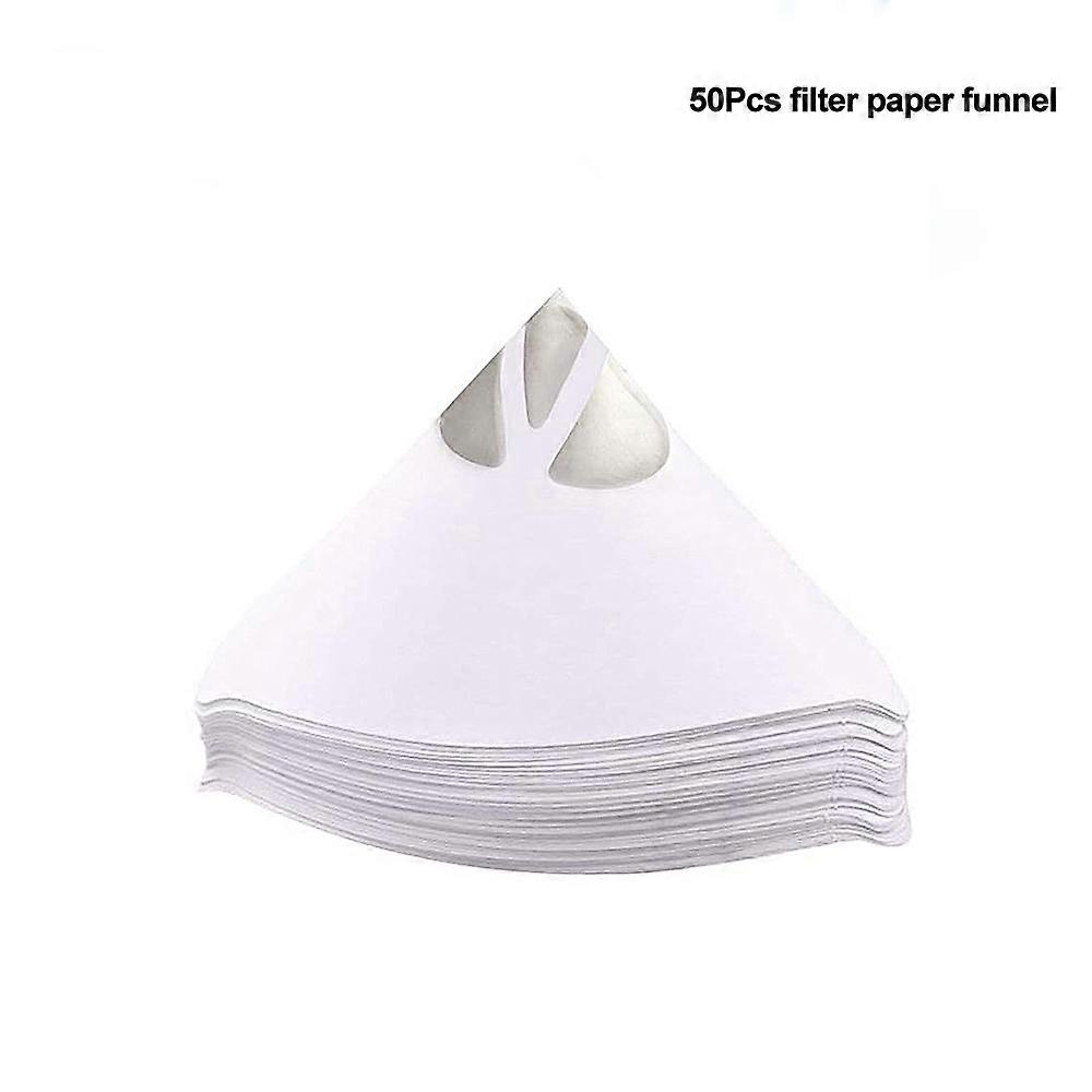 50Pcs/51Pcs Paint Filter Funnel Paper Purifying Straining Cup Disposable 100 Mesh Paint Filte Conical Nylon Micron Paper Funnels