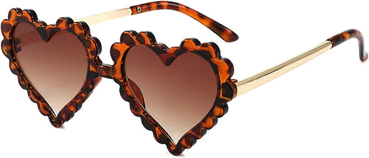 Okulary przeciwsłoneczne dla dzieci Dziewczęce okulary przeciwsłoneczne dla dzieci Okulary przeciwsłoneczne w kształcie serca Okulary Love Heart Retro z ochroną przed promieniowaniem UV dla dzieci w wieku 3-12 lat