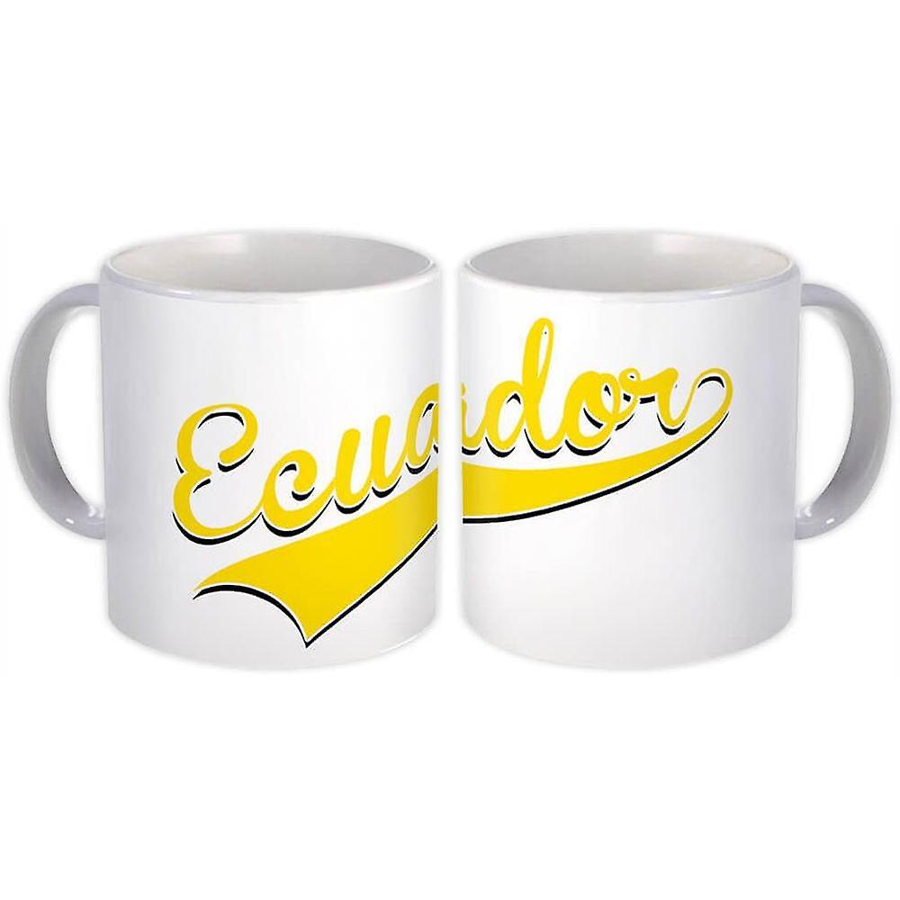 Geschenkbecher: Ecuador Flagge