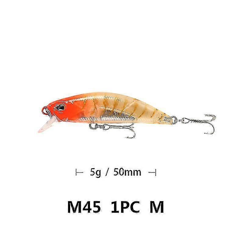 スケ 1pcs 50mm 5g シンキング ミノー フィッシング ルアー スイムベイト ハード アーティシャル ベイト ウォブラー バス タックル ベイト ゼカイ