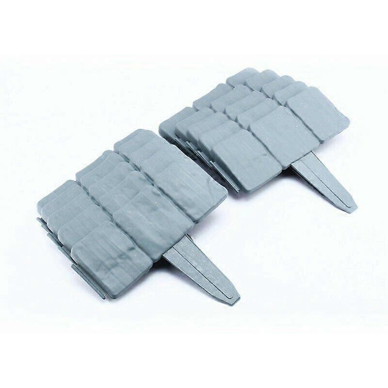 10 gray stone effect garden border