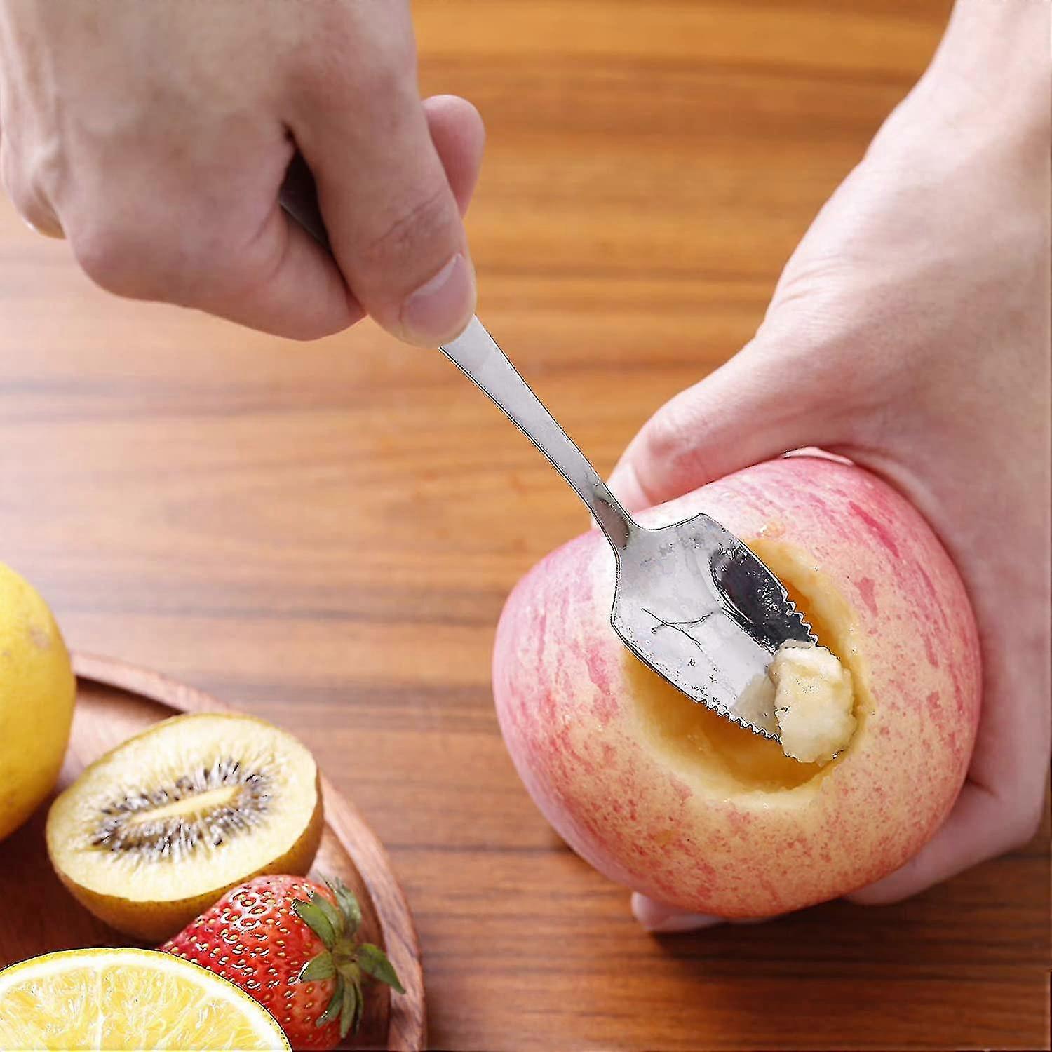 thumbnail image 2 of Baby Fruit Spoon Scraper For Baby Feeding 2 In 1 Multifunction Serrated Grapefruit Fruit Spoon For 2 of 13