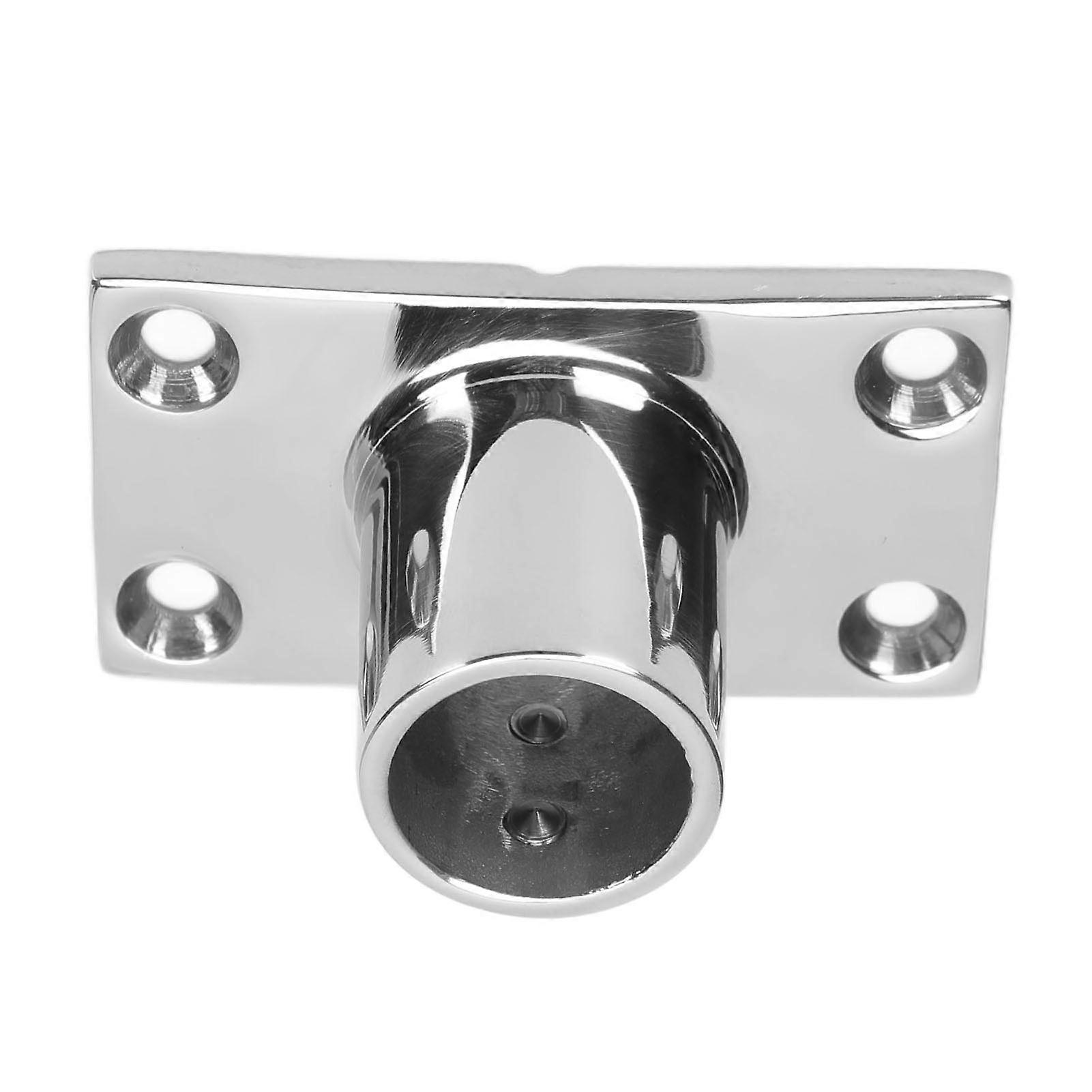 Base de tube de bateau Main courante rectangulaire Raccord en acier inoxydable 1in compatible Navire