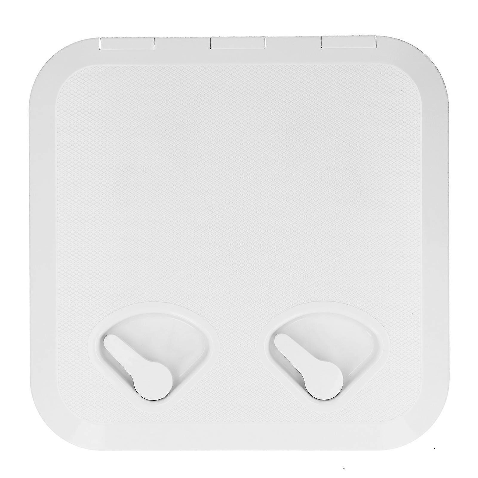 14.5 x 14.75in White ABS Plastic Marine Boat Deck Access Hatch Lid with 2 Strong Recessed Handles