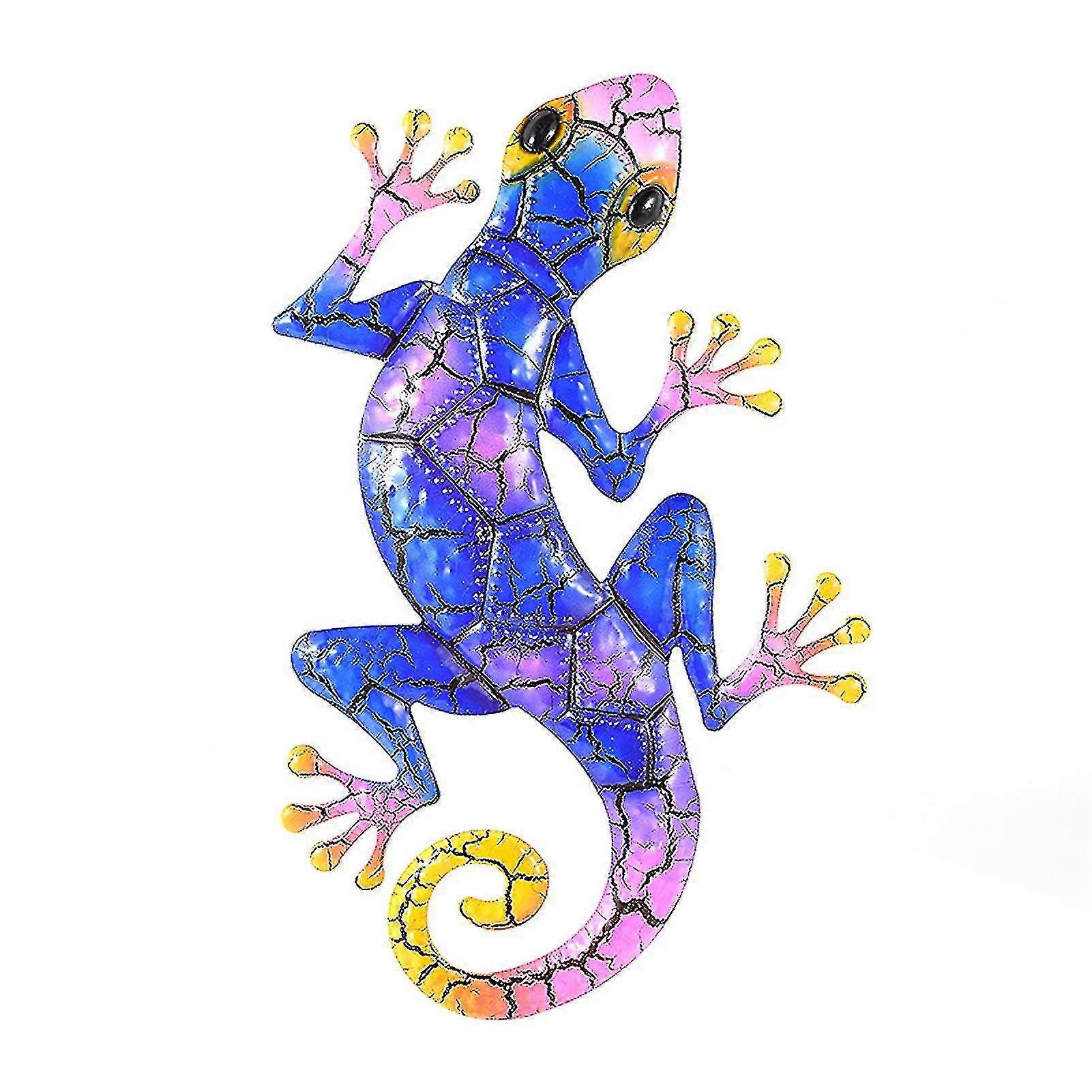 ハンギングペンダント装飾は広く家のための鉄の壁マウント絶妙な現実的な動物ヤモリ飾りを使用します