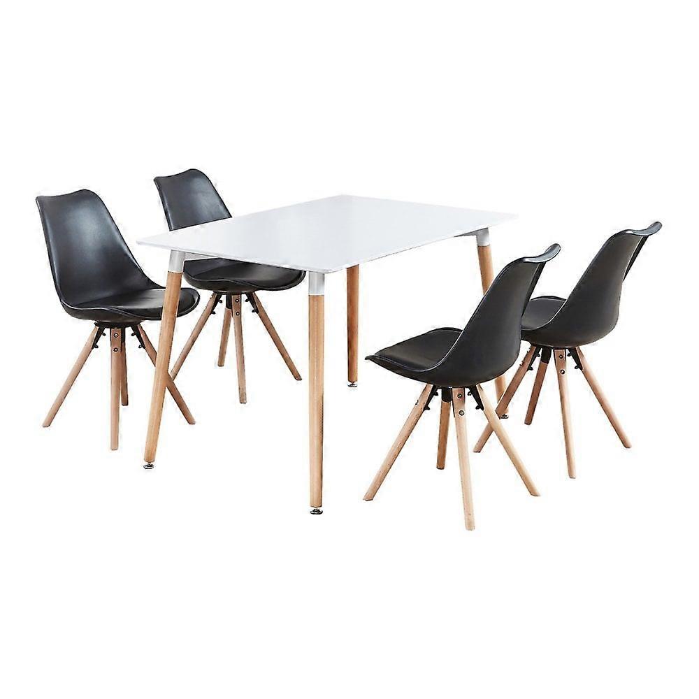Sofiya Halo Dining Set - A Table & 4 Chairs