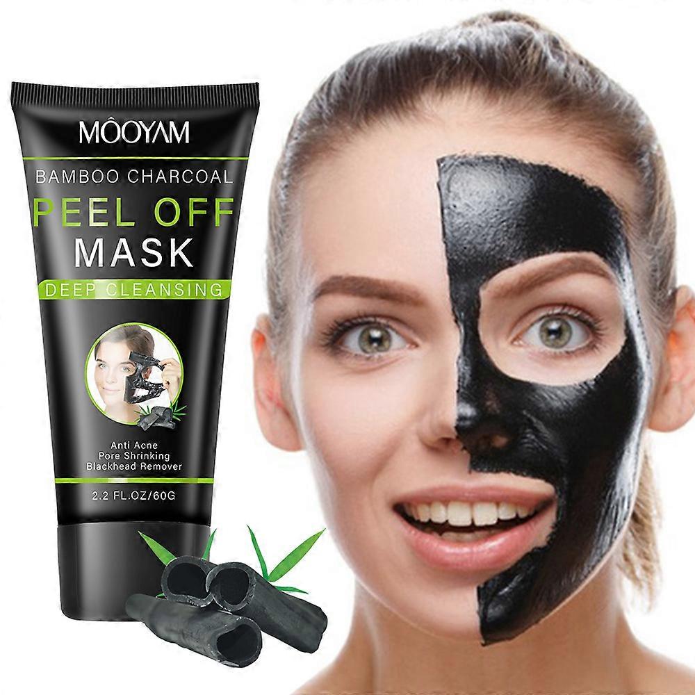Blackhead Remover Mask, Black Charcoal Peel Off Mask, Facial Mask Purifying Charcoal Mask for Pore Control, Pore Deep Cleansing