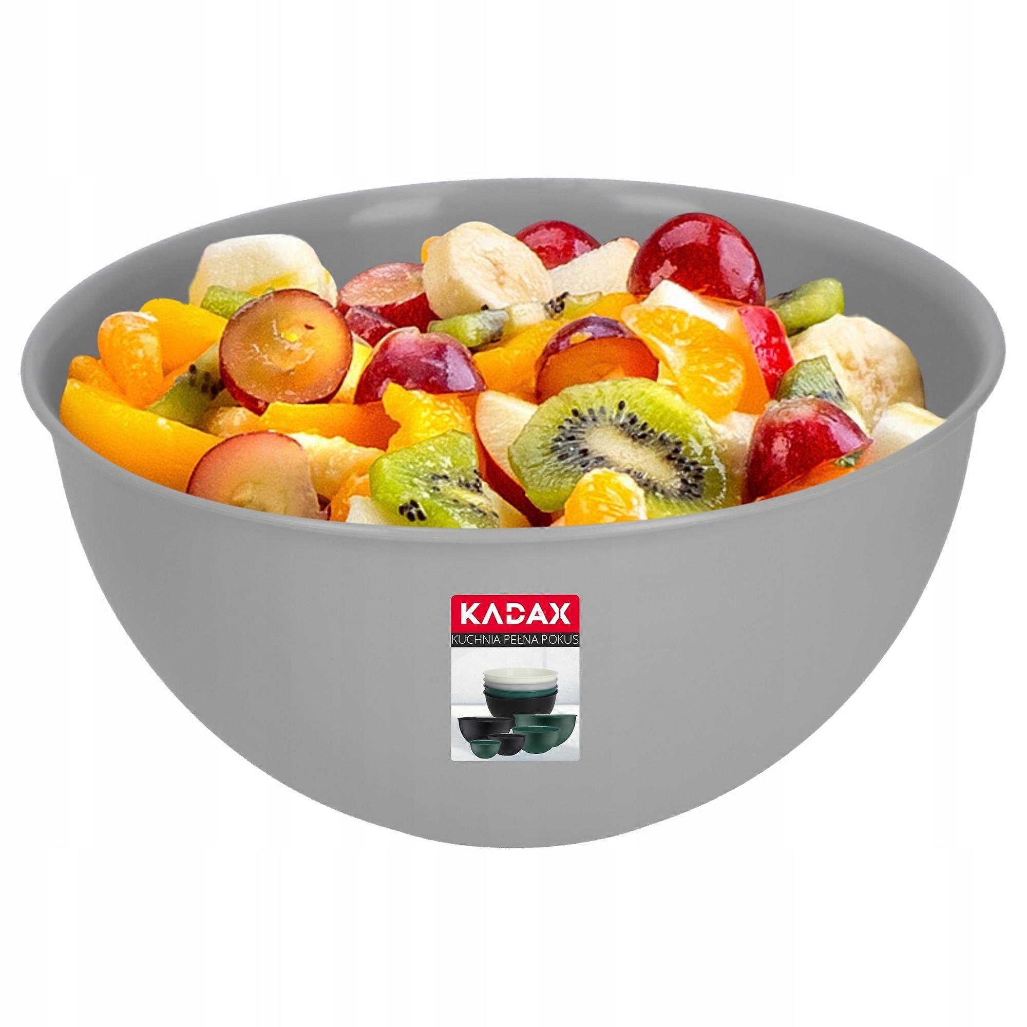 KADAX Ensaladera de Plástico 3 L Gris