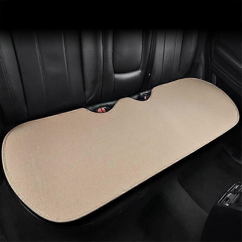 Universal Flax Car Seat Cover Protector Set Breathable Linen Auto Chair Cushion Front Rear Backrest Pad Mat Interior Accessories