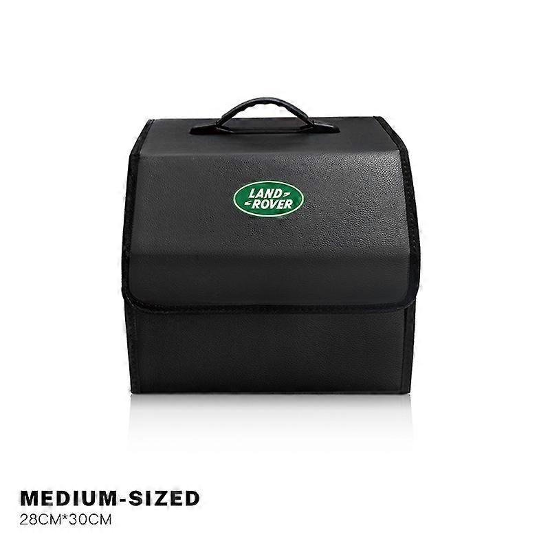 Car Trunk Storage Bag Leather Camping Box Collapsible For Land Rover Range Rover Evoque Velar Defender Discovery Freelander