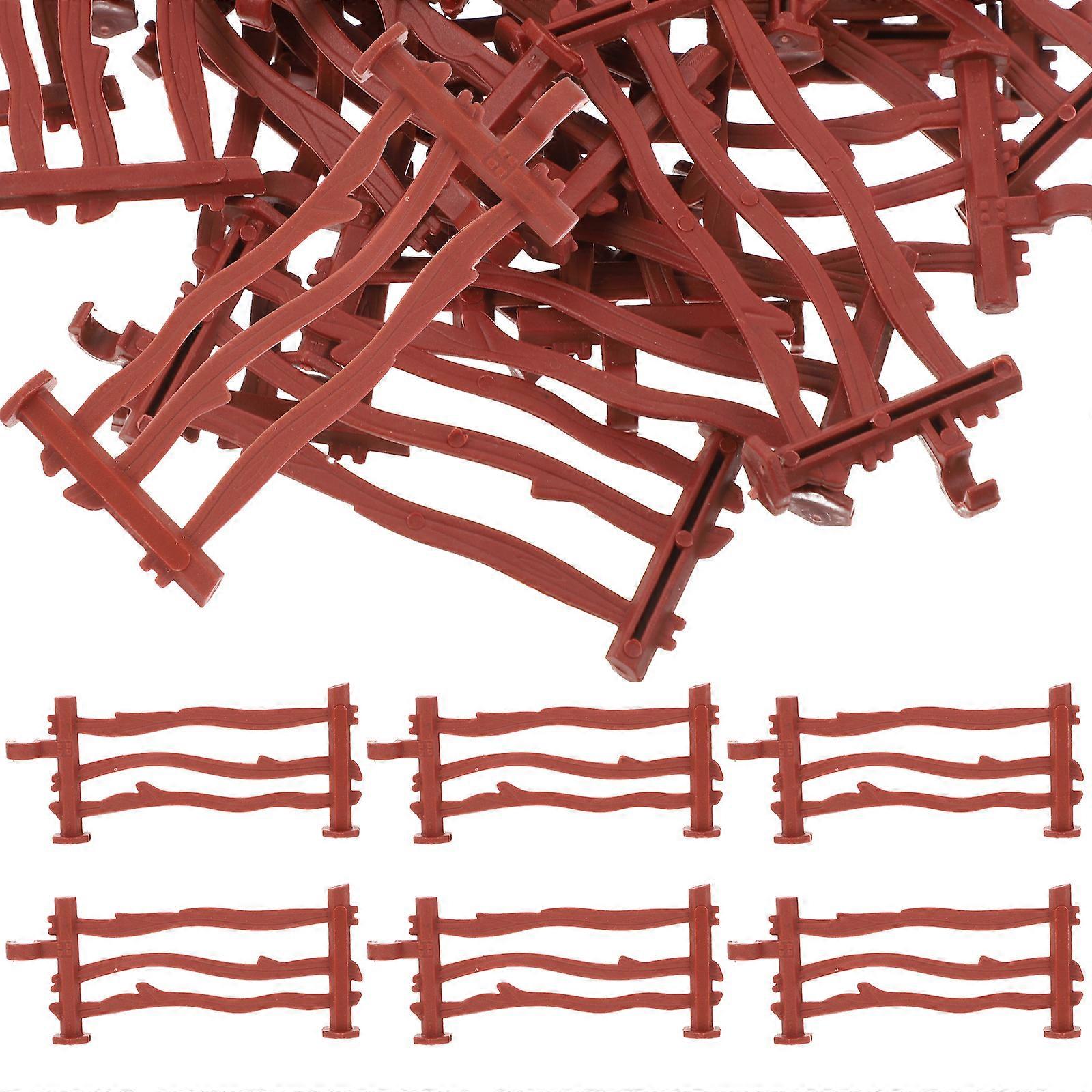 Lot de 100 blocs de porte, accessoire de clôture, jouet de simulation, jeu de rôle, garde-corps, jouet pour enfants