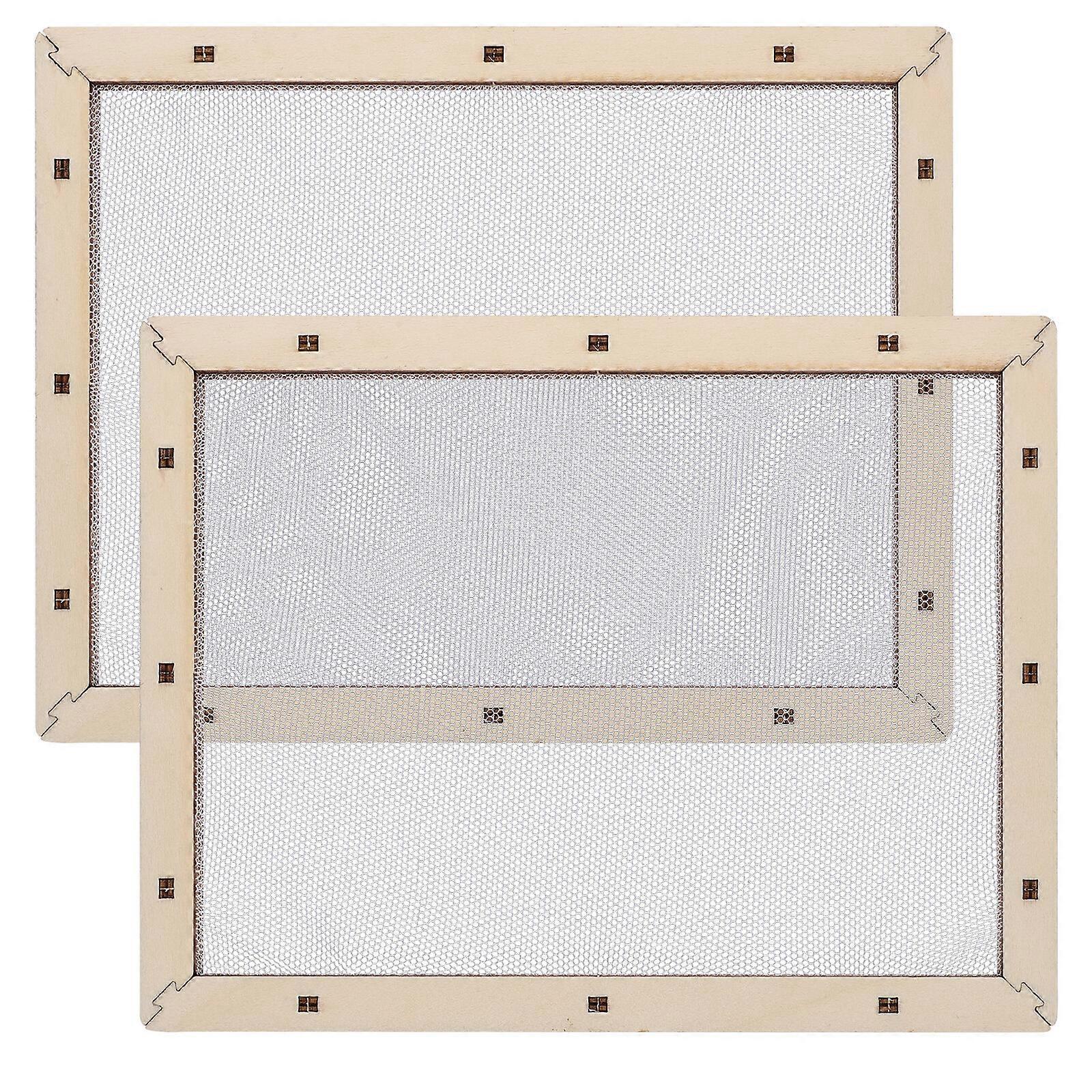 2pcs DIY Paper Making Screen Mould Wooden Paper Making Frame Paper Making Mesh Screen