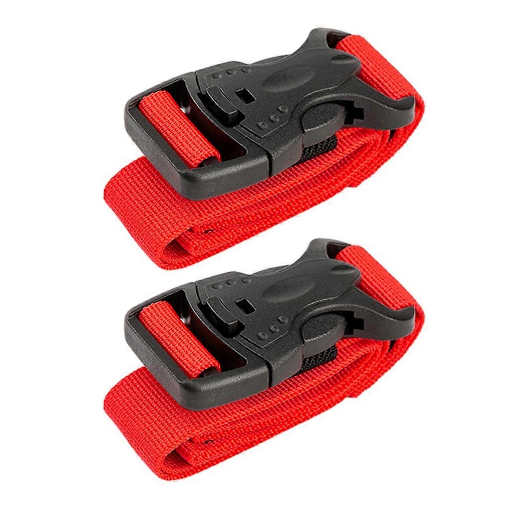 2Pcs Nylons Buckle Strap Luggages Cargo Strap with Quickly Release Buckle