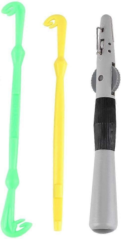 Fishing Tier Set, Single and Double Hook, Tying Loop, Quick Knot Tool, Quick Nail Knot with Fishing Underline Accessory