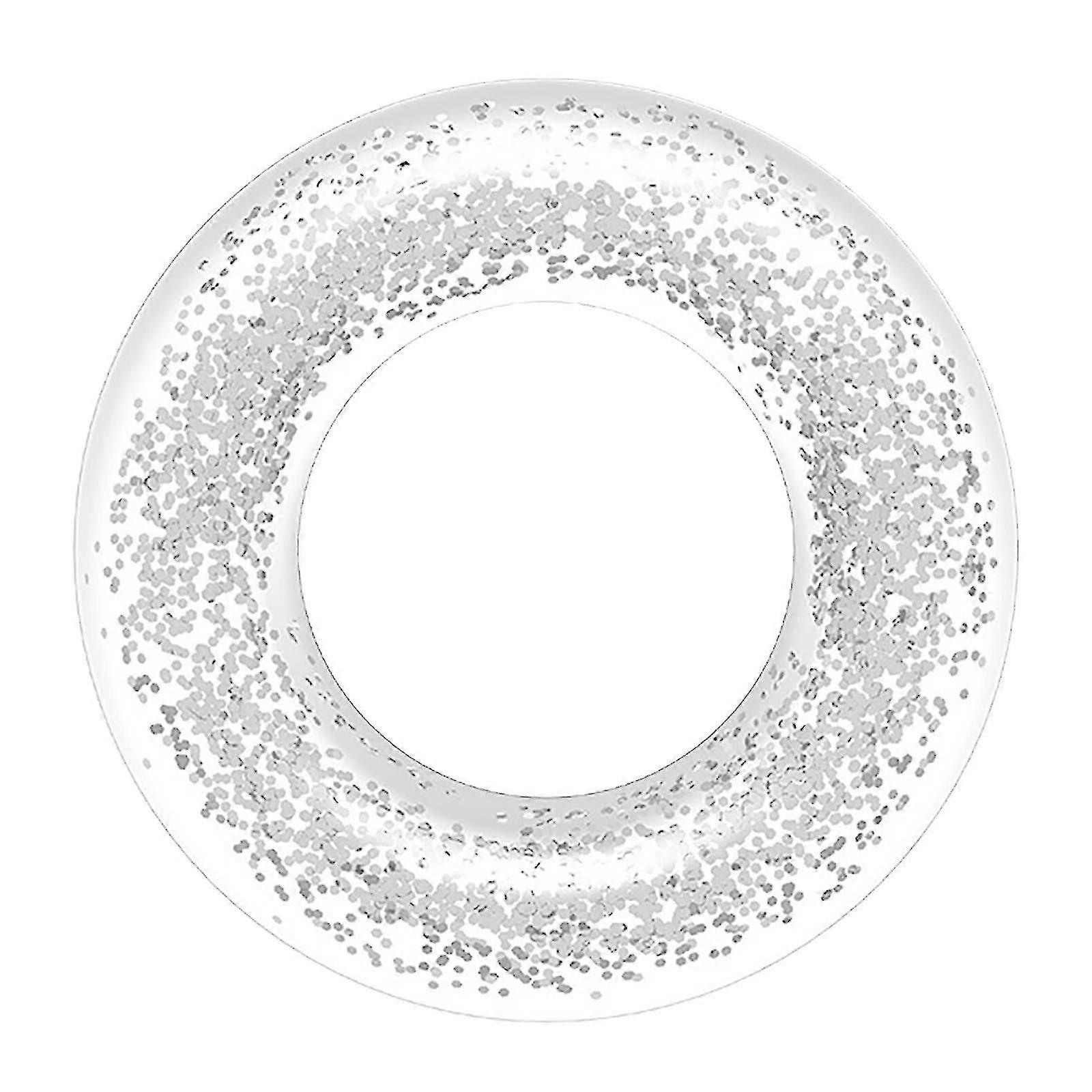 Transparent Sequin Swimming Ring Thickened Pvc Inflatable Swimming Ring