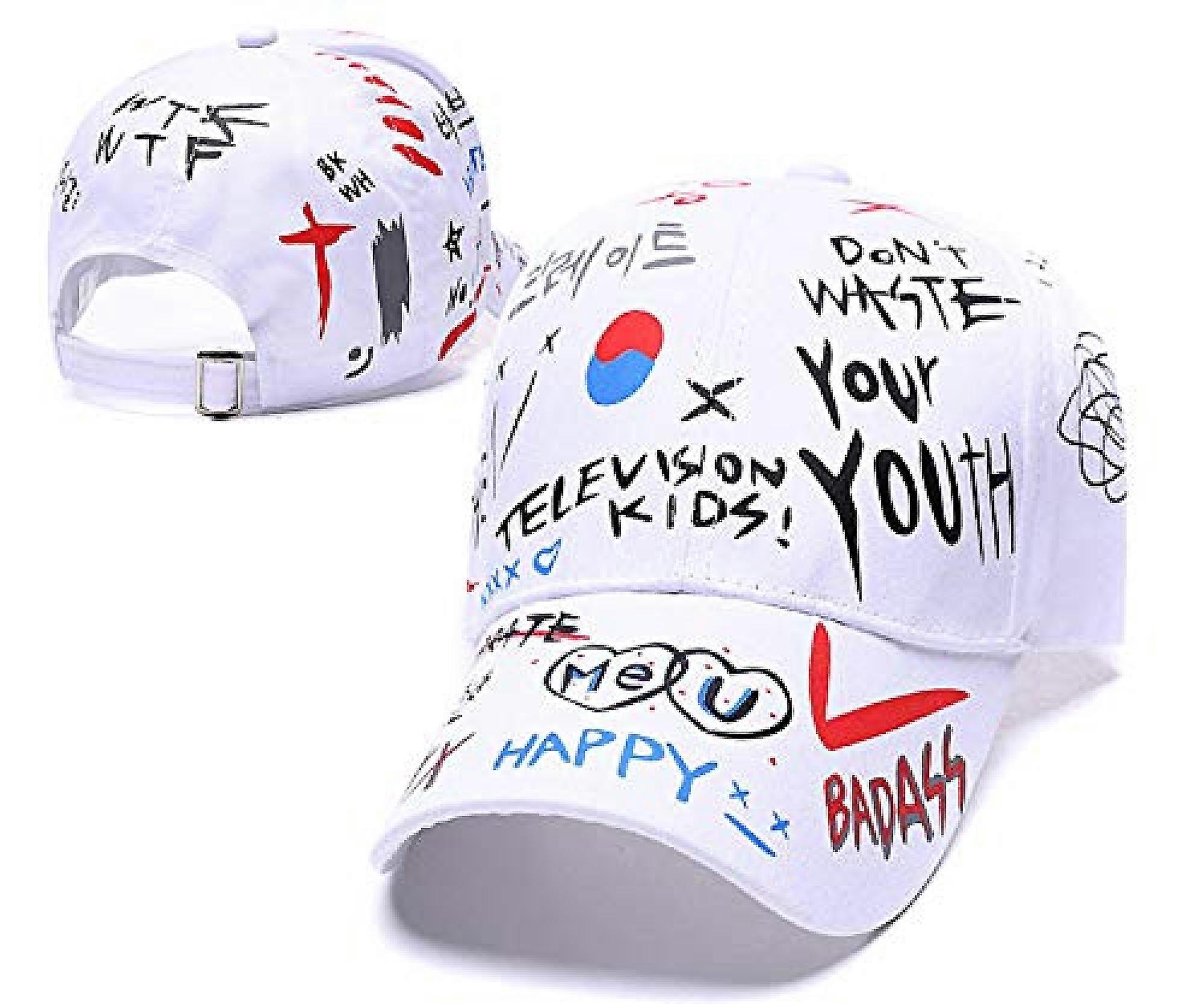Graffiti Hat Adjustable Doodle Baseball Hat for Men Women