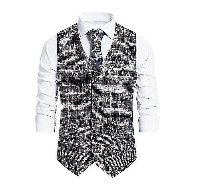 Mens Formal Business Suit Vests 5 Buttons For Suit Or Tuxedo