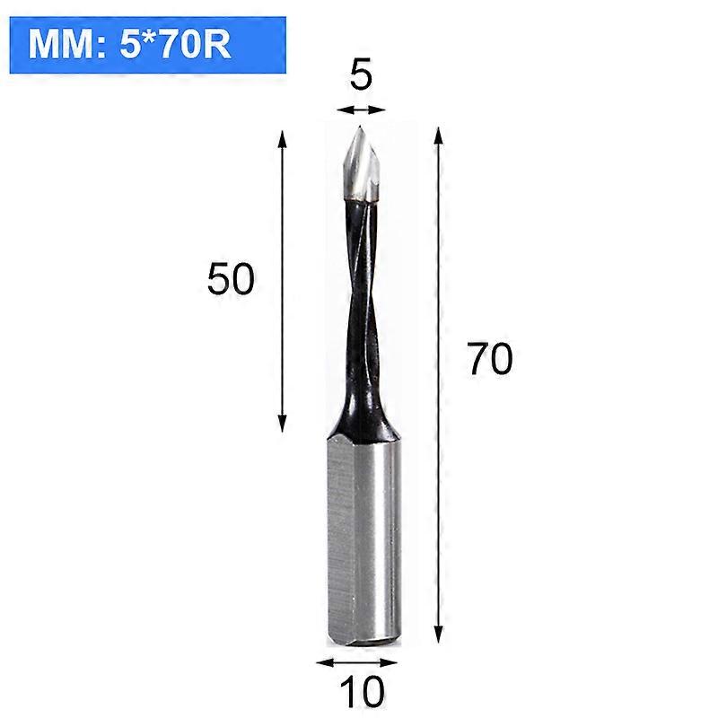 1pc Tungsten Carbide Alloy Gang Drill Bit Woodworking Through Hole Drill CNC Router Bit Resistant Dia5-10mm Hole Making