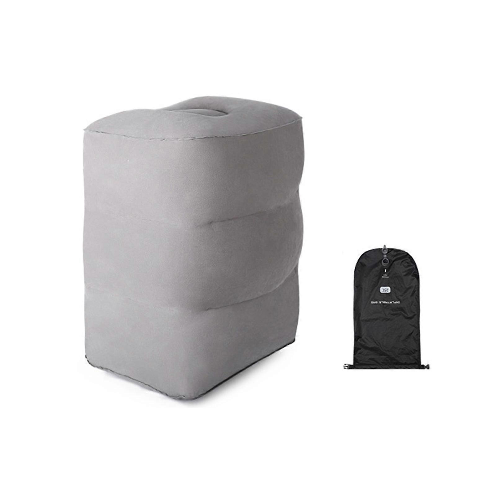 Inflatable Camping Foot Rest Pillow Compact Ultralight Soft for Flight Sleeping