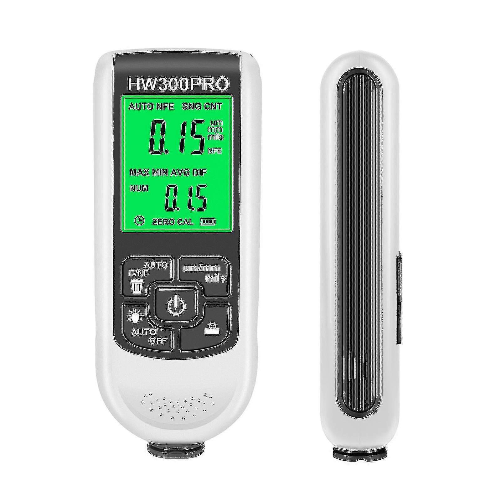 Coating Thickness Gauge 0-2000um Automatic Detection High Accuracy White Black Abs Measuring And Analytical Instruments