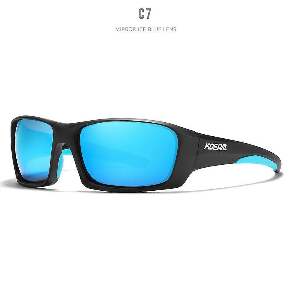 KDEAM 2021 High-End Sports Goggles TR90 Polarized Sunglasses Men Hiking Fishing Sun Glasses With Zipper Case