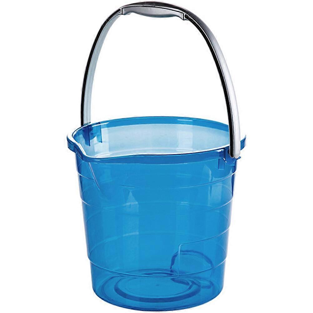 Plastic Water Bucket with Handle Portable Bucket Multipurpose Bucket for Home 12L