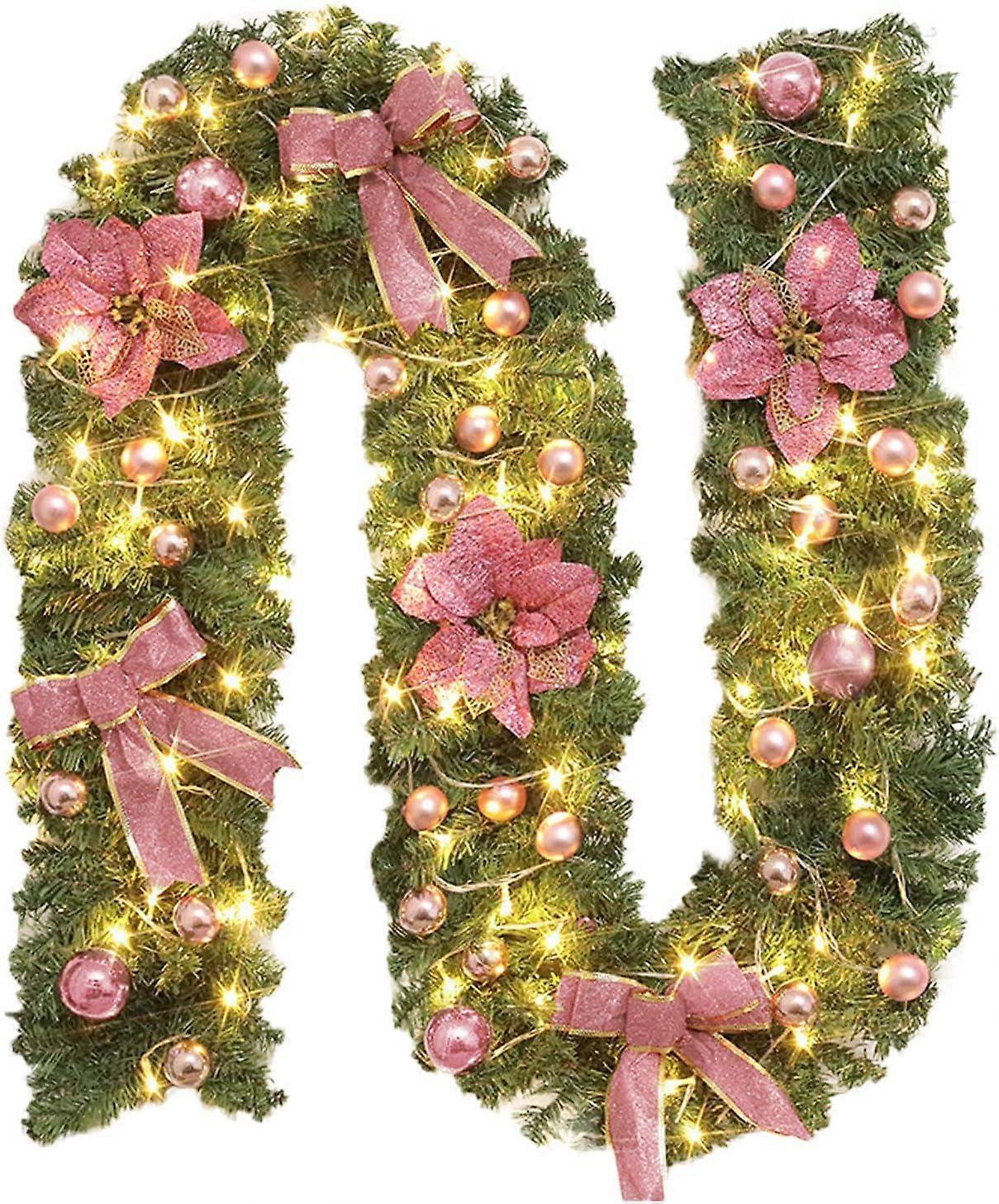 Christmas Artificial Vine - 8.9ft Red Berry Garland