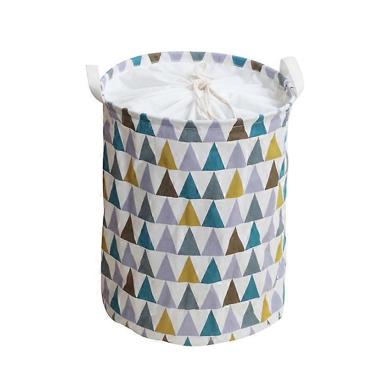 Foldable Drawstring Laundry Basket Dirty Clothes Toy Storage Bucket Organizer JIKAIX