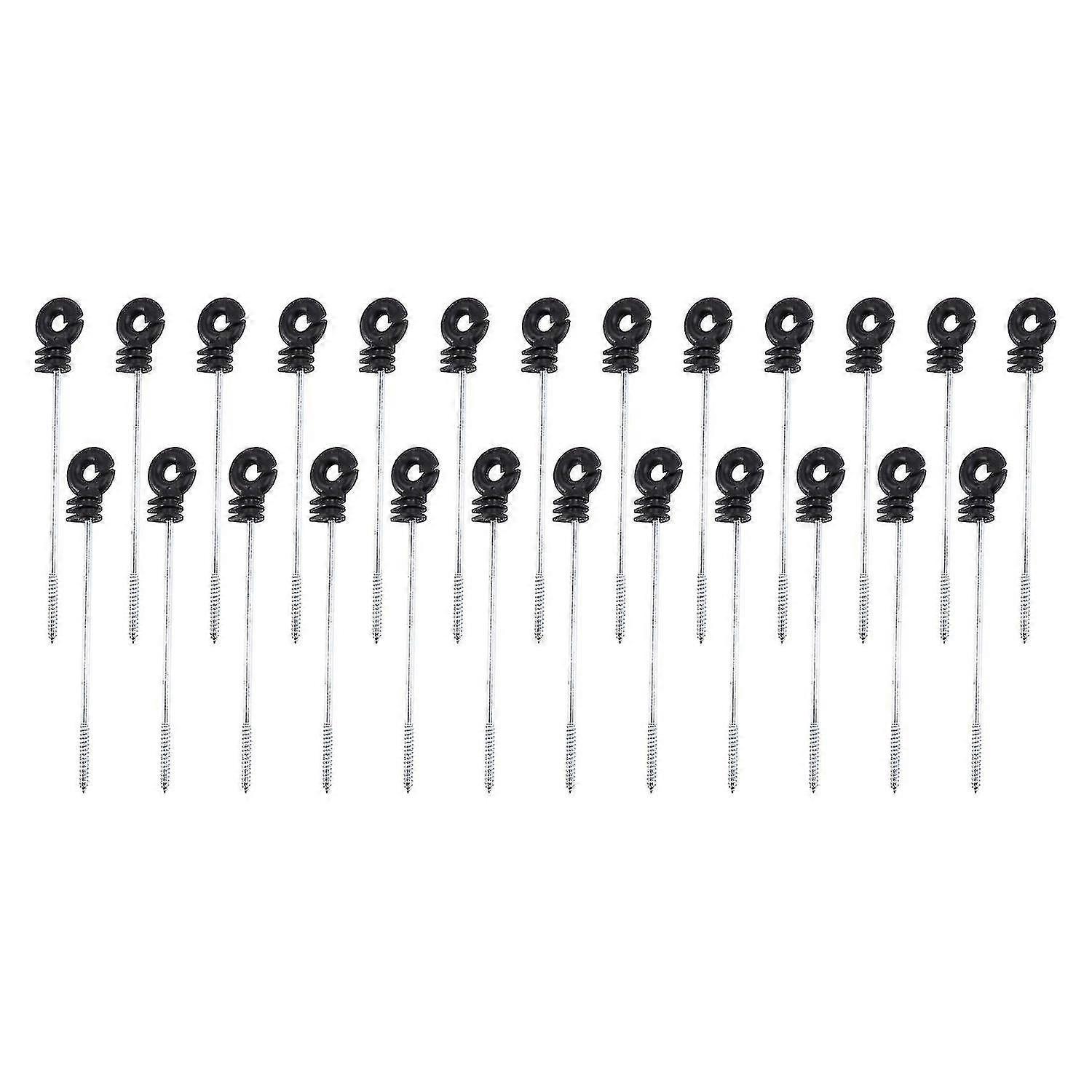 Christmas 25 Pcs Electric Fence Insulators, Ring Insulators Screw For P