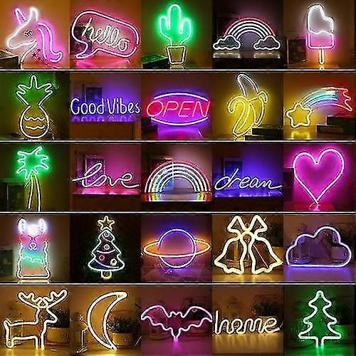 Led Neon Τοίχος Art Σημάδι Διακόσμηση Υπνοδωματίου