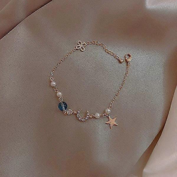 Mode Star Mond Armband [Blau]