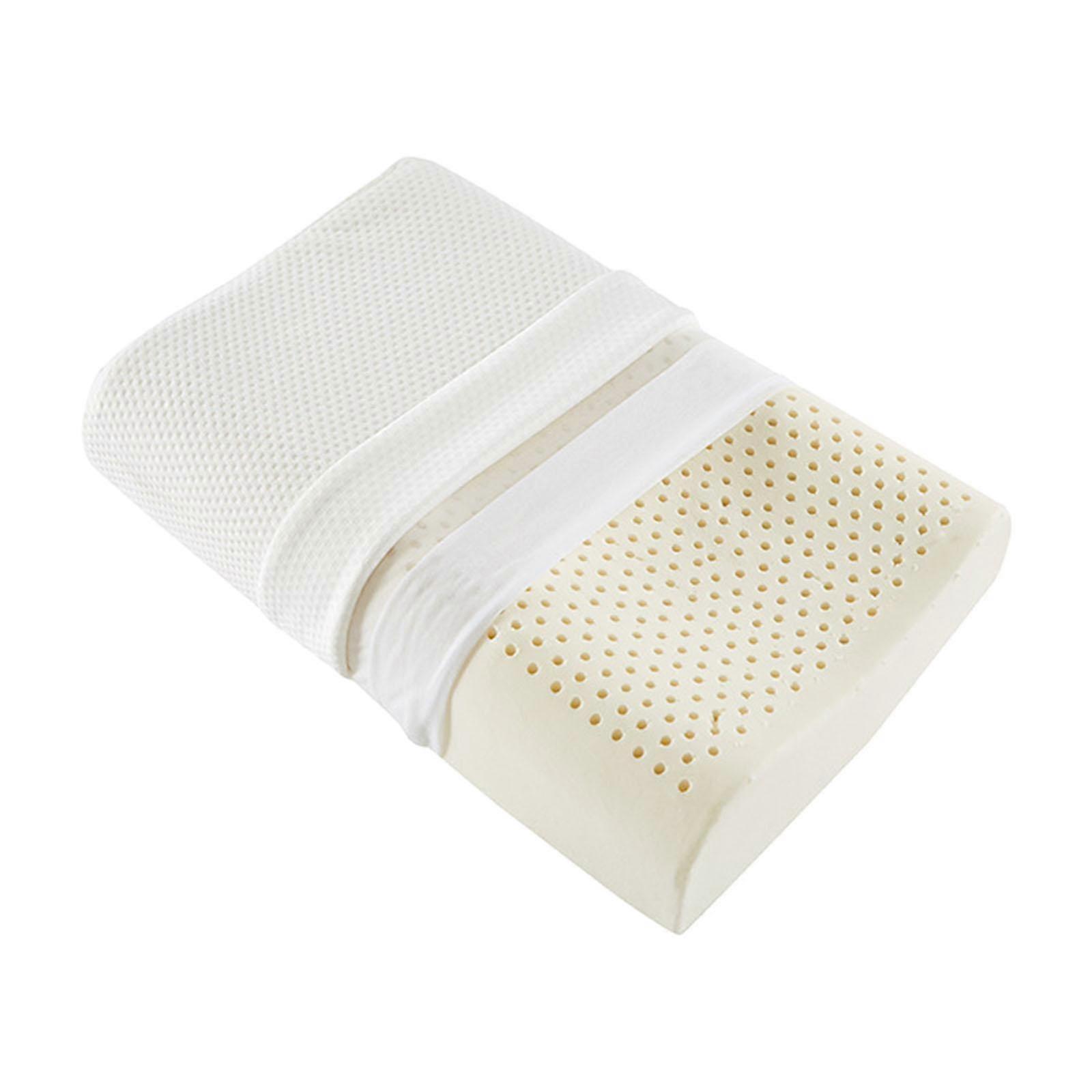 Latex kudde Ergonomisk Premium En person Avtagbart Överdrag Sovkudde 30cmx50cm