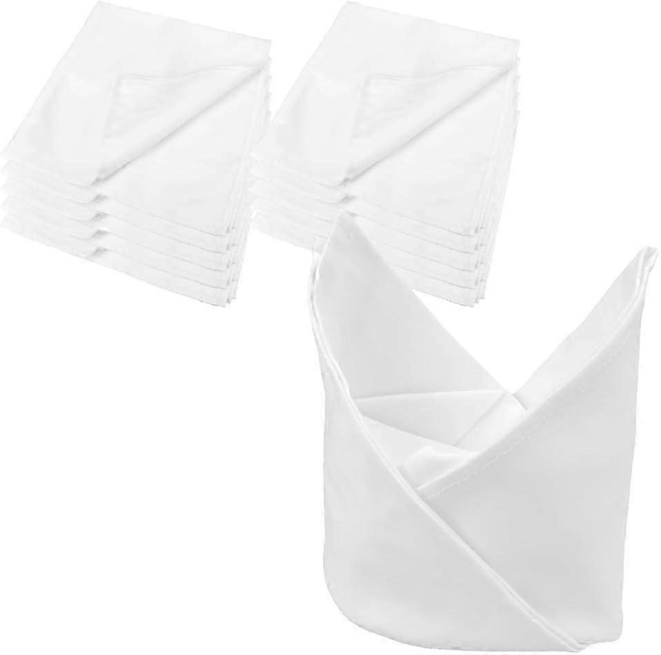 5 Pcs Serviettes de table Serviettes en tissu Serviettes en tissu blanc Serviettes en coton Serviettes de table Serviette de table Serviette de table Serviettes carrées pour mariage de fête