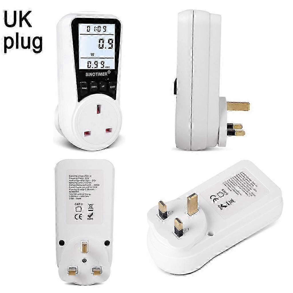 Energy Meter Eu Plug Socket Wattage Electricity Meter For Energy Saving