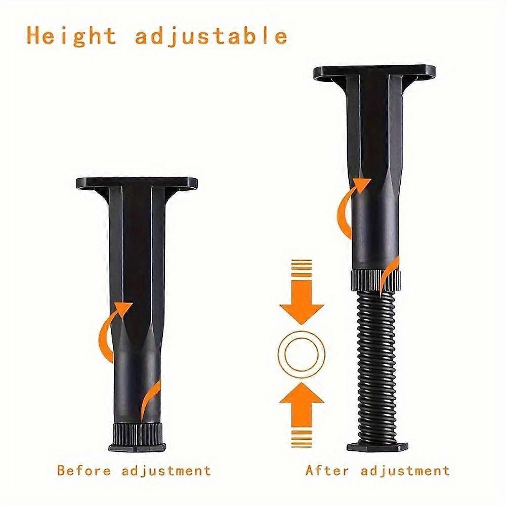 新モデル4pcsベッドサポートレッグ、高さ調節可能なベッドフレームセンターサポートレッグ、ベッド用、フレームレッグ交換、家具ベッドフレームサポート