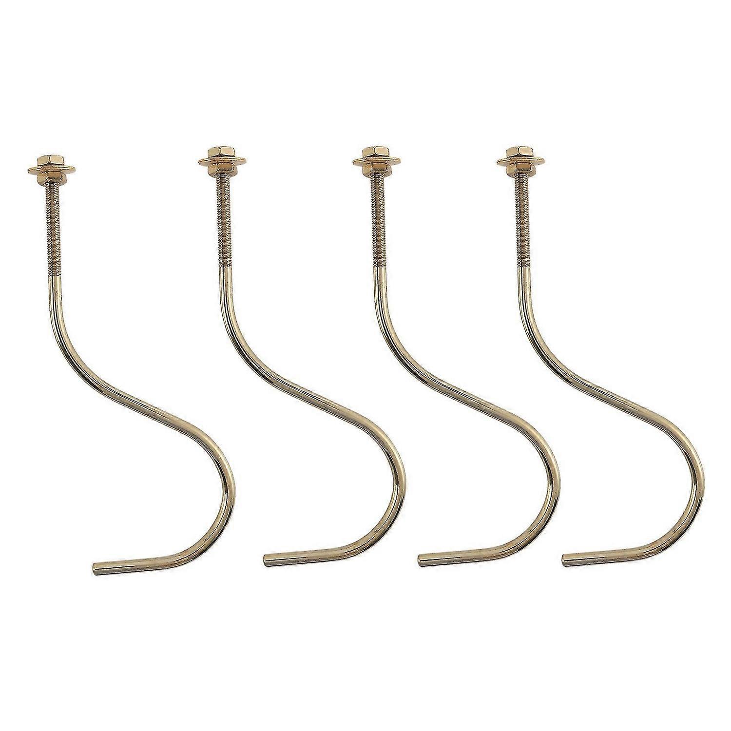 4 Pcs Billiards Table Edge Hook Copper Snooker Billiard Table Cue Racks Hanger to Hold Pool Rack Sn