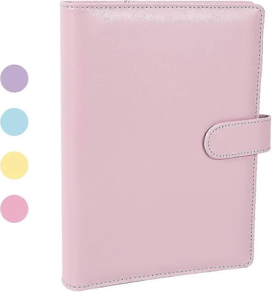 A5 Pu Leather Ring Binder, Refillable 6 Ring Binder Case, Binder Notepad And Meeting Notebook