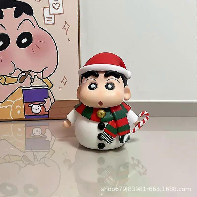 20 سنتيمتر أنيمي عيد الميلاد قلم تلوين شين تشان شخصيات أكشن قلم تلوين شين تشان تمثال بات ليلة ضوء أنيمي مجموعة نماذج ألعاب هدايا هدايا