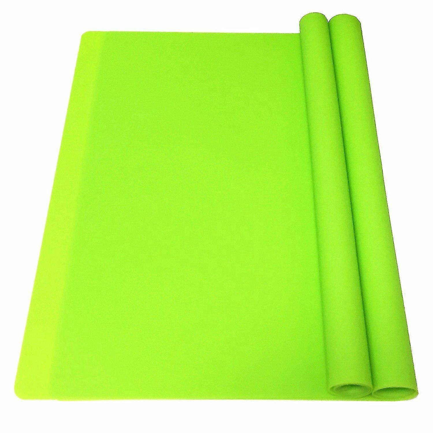 2pa Extra Large Multipurpose Silicone Nonsti Pastry Mat, Heat Resistant Nonskid Table Mat Countertop Protector, 23.6''15.75'' (green),2856