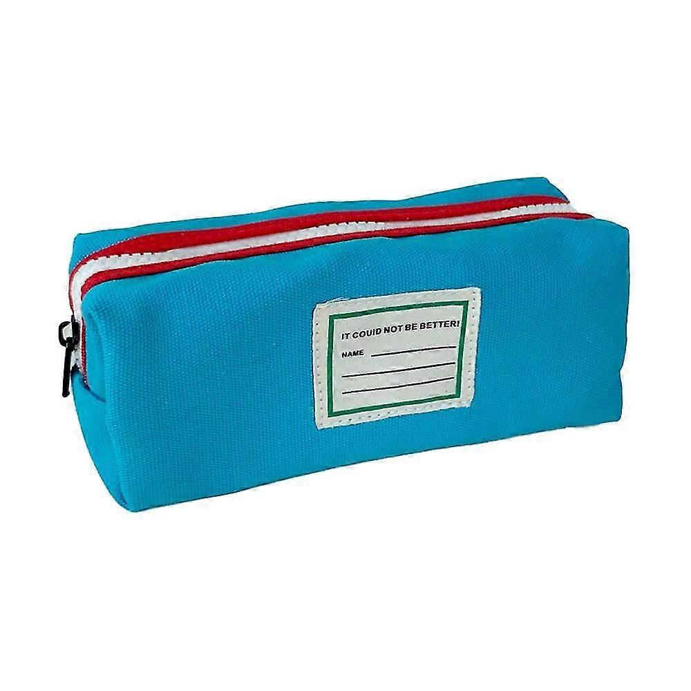 Canvas Pencil Case Student Cute Stationery Bag Ins Storage Bag Large Capacity Color Matng