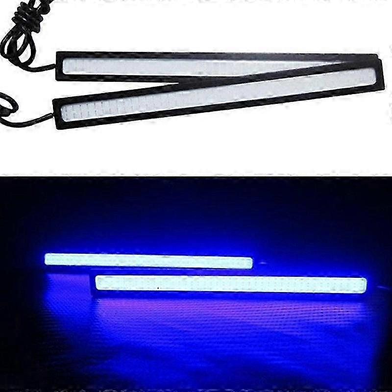 1db vízálló DC 12v 17cm kék szuper fényes led autócsutka lámpák drl ködvezető futó lámpa