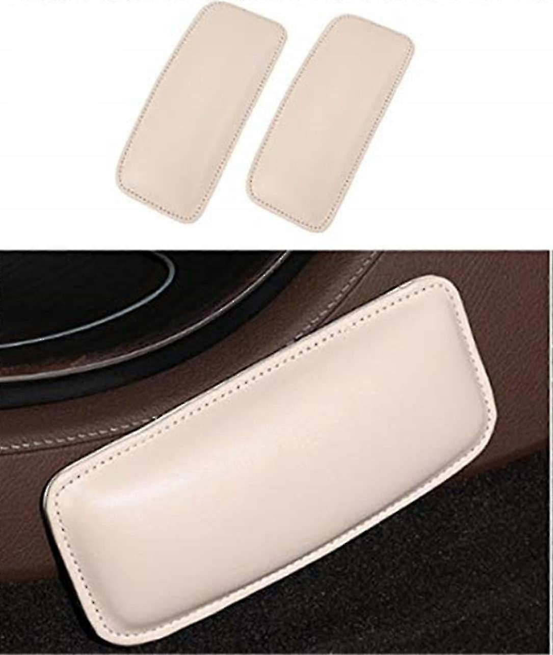Automotive Soft Leather Center Console Knee Pad, Universal Car Center Console Knee Leg Elbow Cushion Pad Door Armrest Pad Zekai