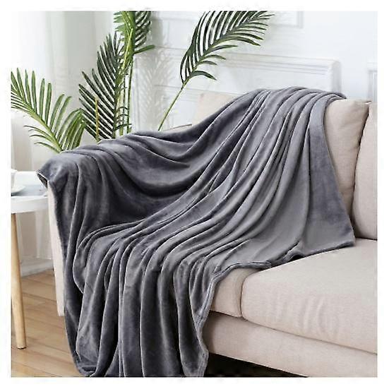 Cozy Coral Flannel Blanket Energy-efficient Temperature Control Solid Colour Ultimate Comfortable Touch Blanket