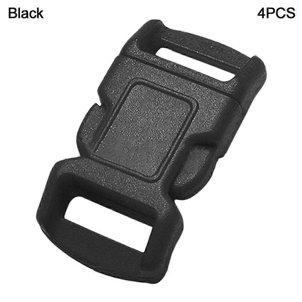 4pcs 10mm Curved Buckle Lock Plastic Side Release Buckles Adjustable Safety Buckles  Outdoor Tool