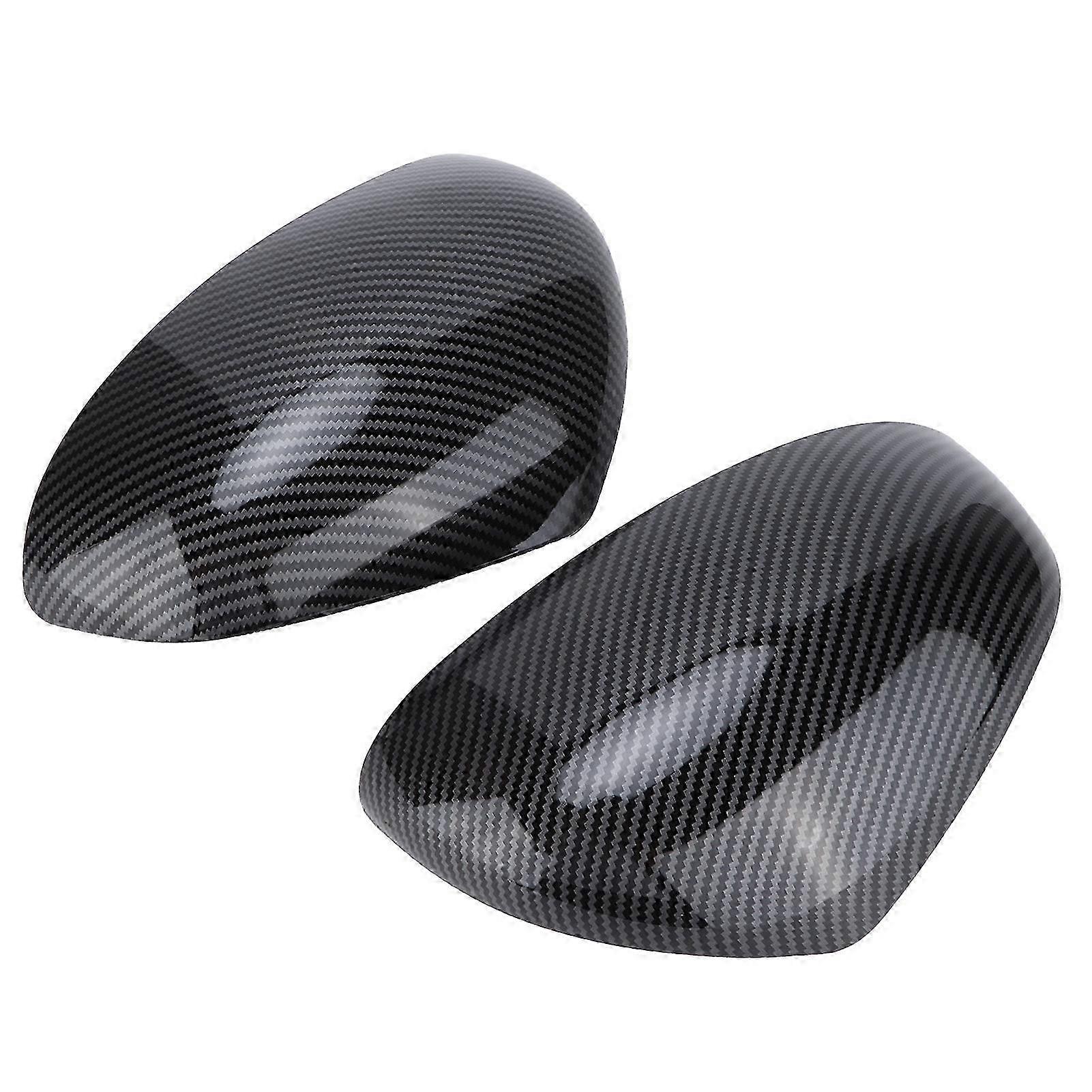 Pair Rearview Mirror Caps Stick On Protective Housing Replacement For Smart Fortwo/forfour 453 20152021glossy Black