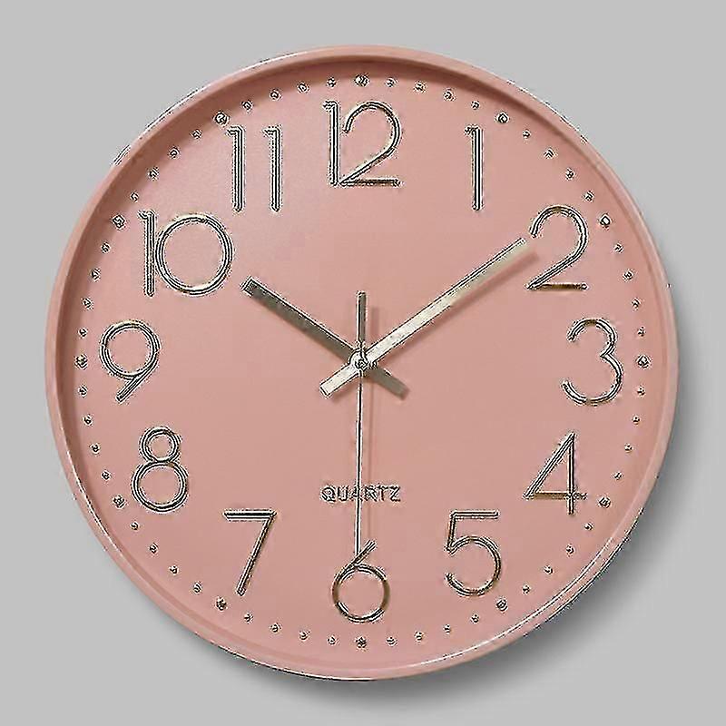 Wall Clock 12-inch Silent Non-ticking Wall Clock A