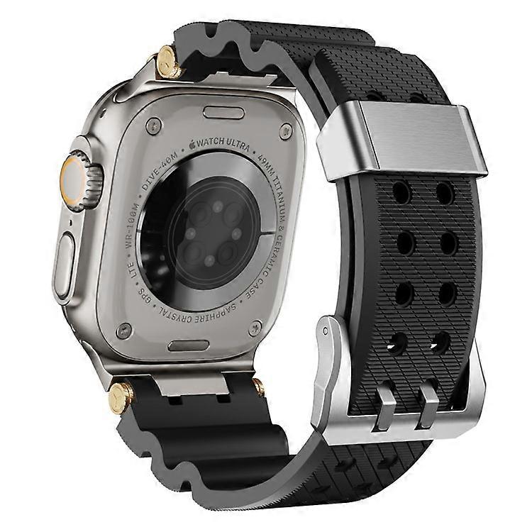 Bulk Purchasing Silicone Strap with Silver Connector Compatible For Apple Watch Series 10 Ultra 9 8 7 SE 6 5 4 3 2 1 46mm 49mm 45m