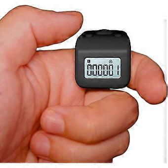 Uppladdningsbar fingerräknare, IPX8 vattentät varvräknare, tyst 6-kanals digital tasbih-räknare med LED för bön simning stickning gåva-bra