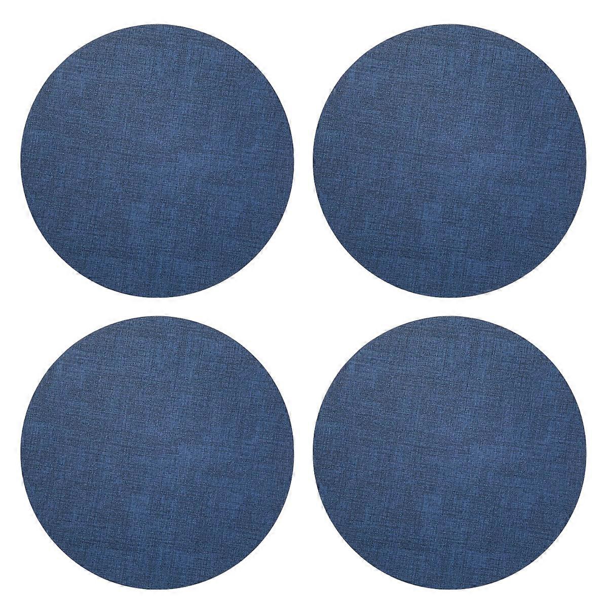 Washable Artificial Leather Placemats, Double-Sided Heat-Resistant