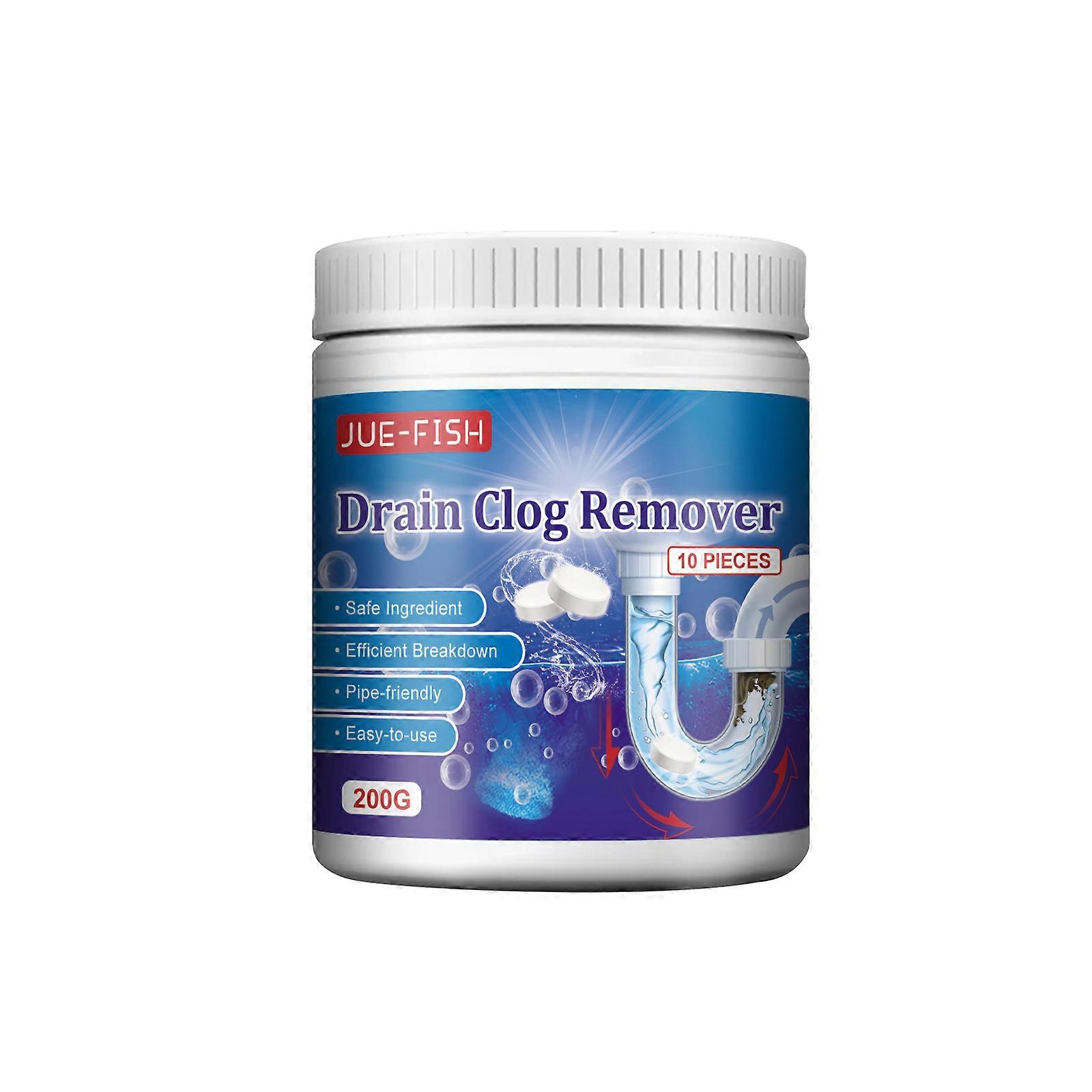 Pipe Unclogger Powerful Dissolving Liquid Through Toilet Toilet Kitchen Grease Deodorizing Clogging Cleaning Tablet 234g Strong Power